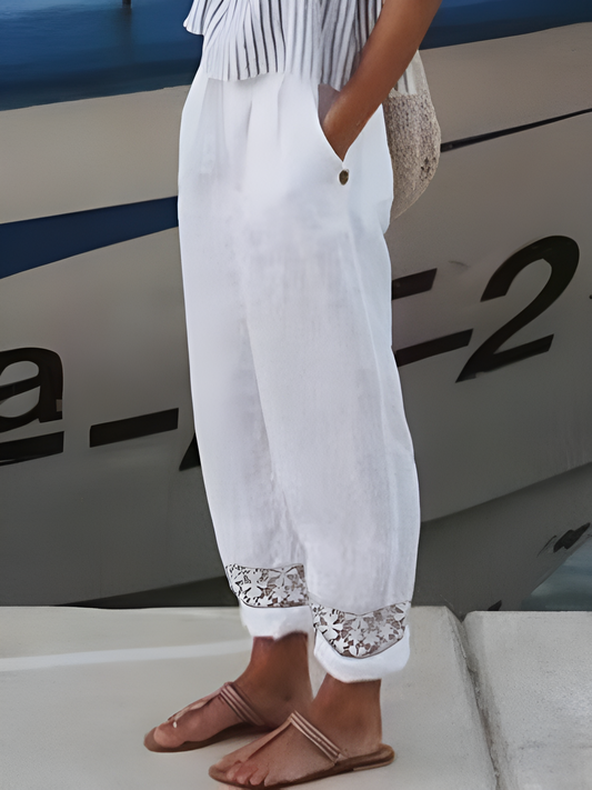 Alejandro I pantalón de lino elegante