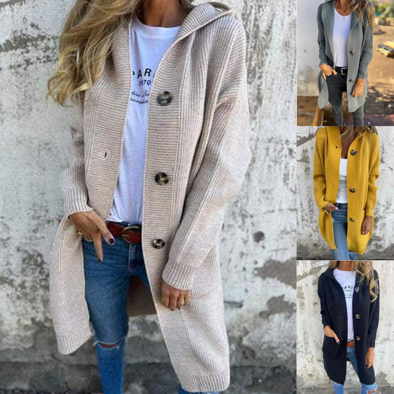 🍂Ofertas de Otoño🍂Chaqueta de punto con capucha para mujeres🥳
